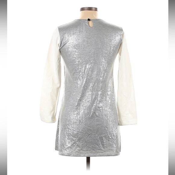 Two in a Castle geometric colorblock long sleeved shift dress, 11 - Picture 3 of 8